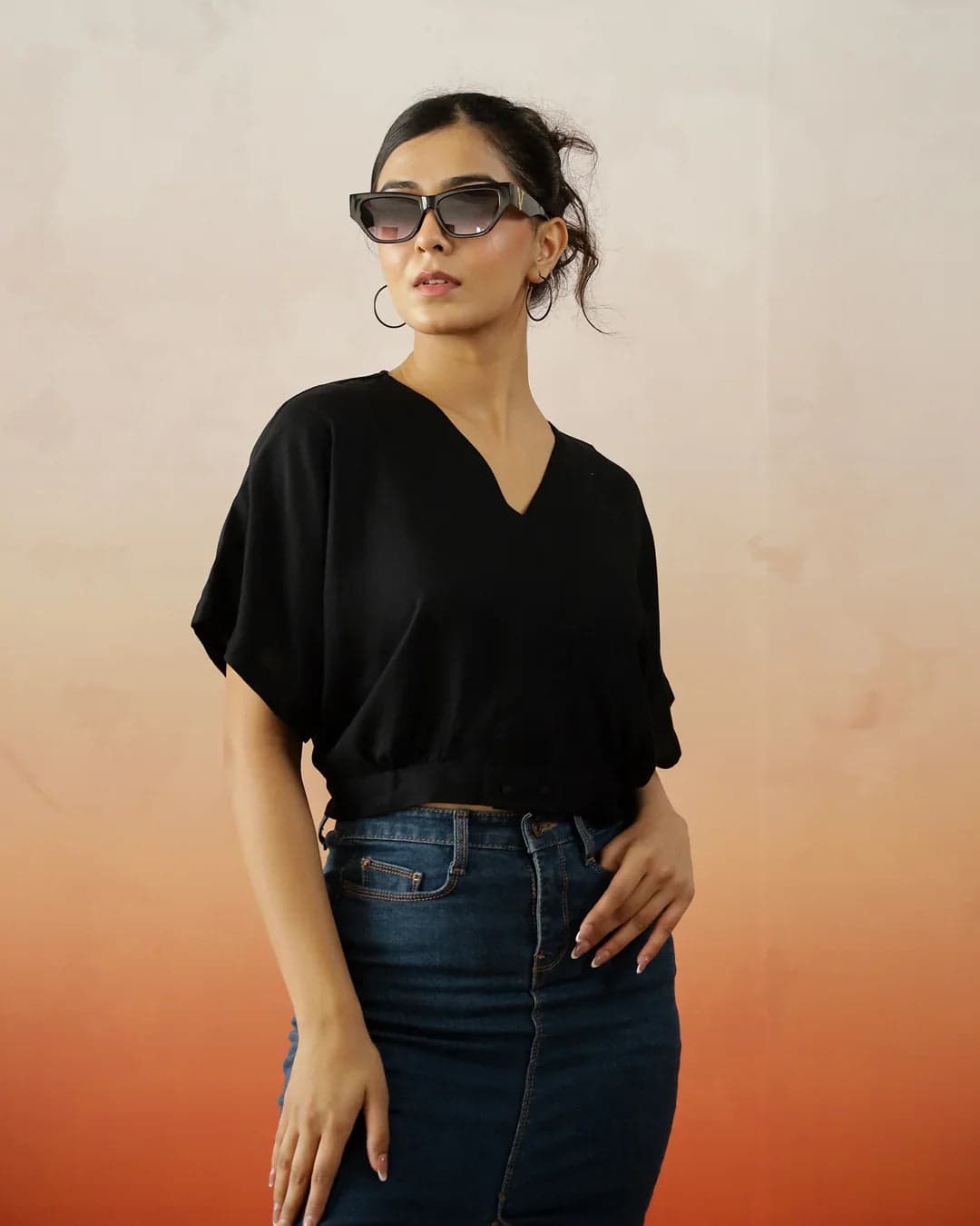 Ink Crop Soft Top