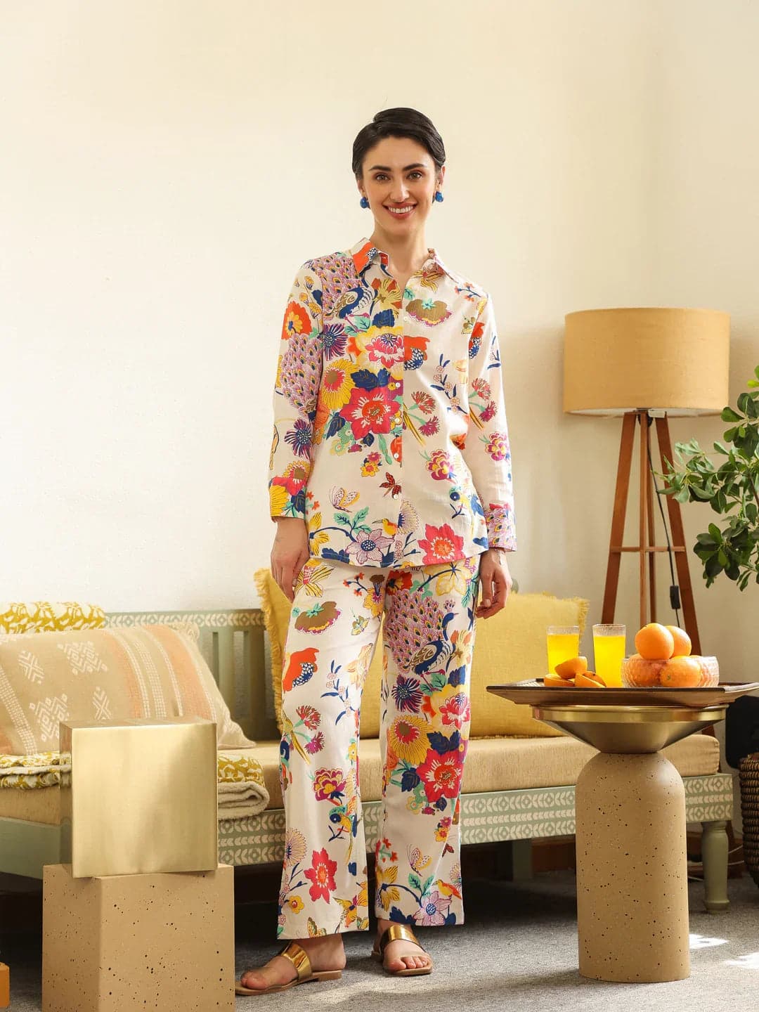Porcelain Print Twin Set