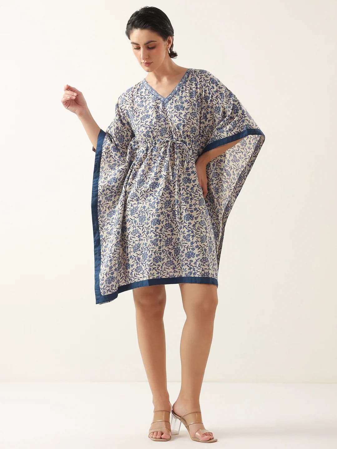 Cream Vee Kaftan Rest