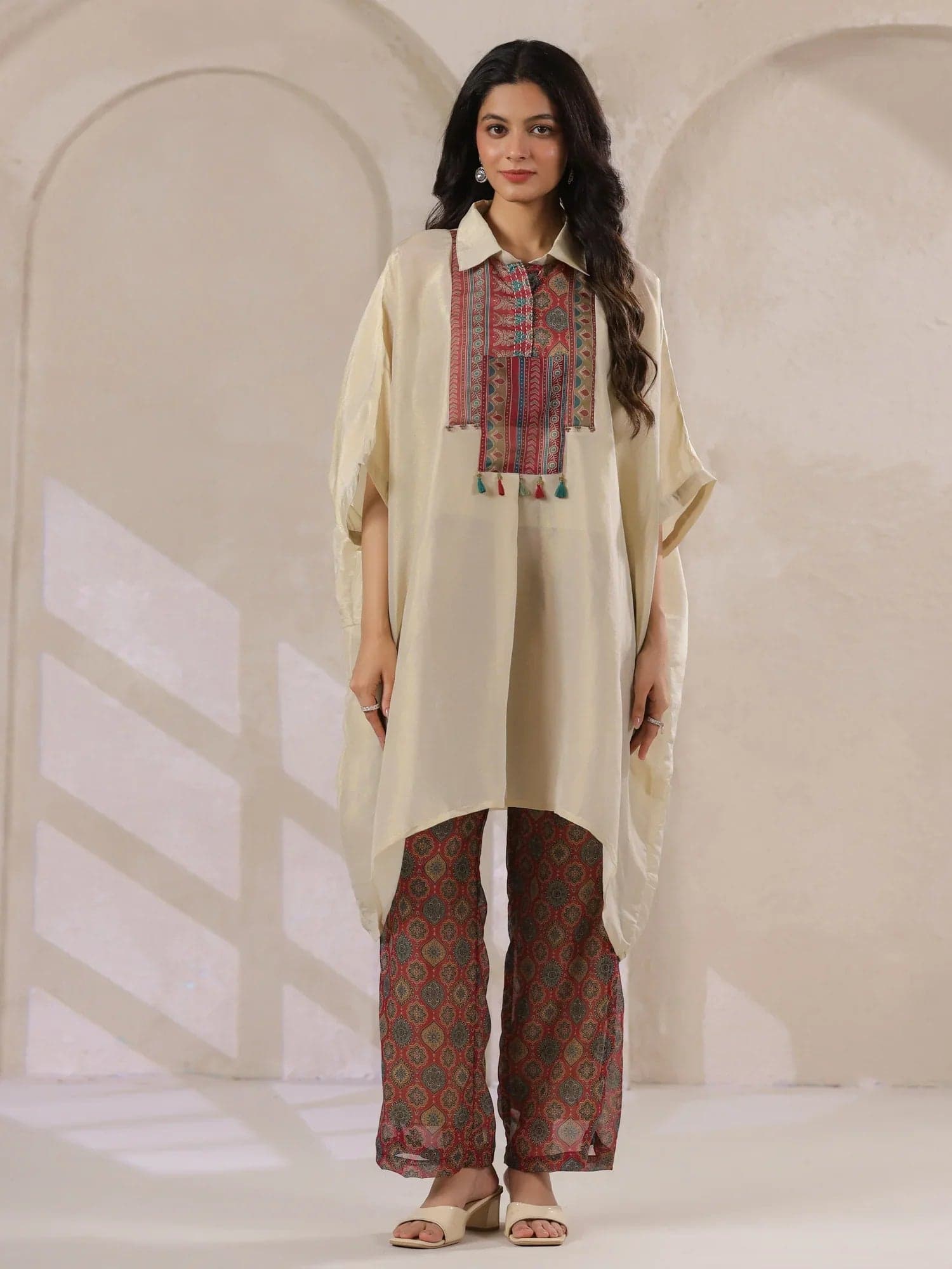 Ivory Kaftan Garden Twin